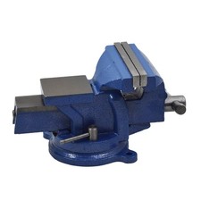 6" Heavy Duty Bench Vise with Anvil Swivel Table Top Clamp Locking Base