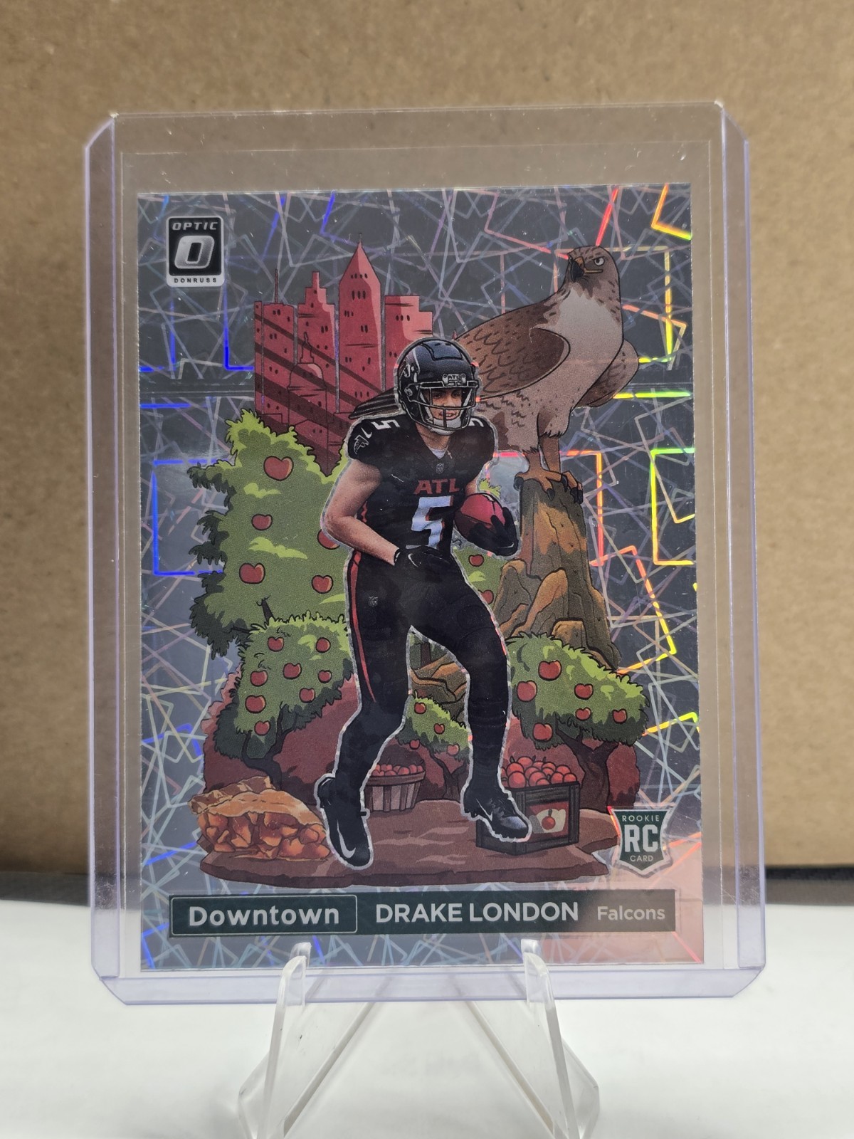 Drake London RC OPTIC DOWNTOWN 2022 FALCONS Panini Donruss DT-DL Laser