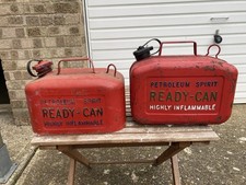GALLON METAL PETROL READY CANS X 2