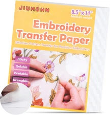 12pcs Water Soluble Embroidery Paper, 8.5"X11" Stick and Stitch Embroidery... 