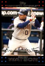 Brandon Watson 2007 Topps Updates & Highlights #UH316 Nationals MLB READ