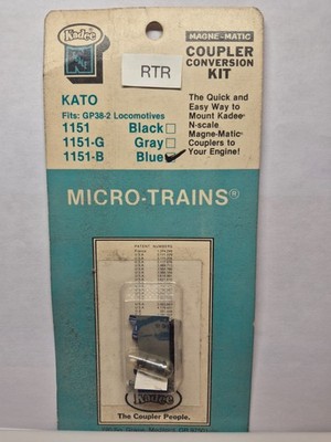 MICRO TRAINS 1151-B  BLUE PILOT COUPLER CONVERSION KATO N SCALE GP38-2