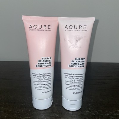Lot of 2 Acure Buildup Balancing Hemp & Apple Cider Vinegar Conditioner 236ml