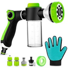 Upgraded Dog Wash Hose Attachment, 8-in-1 Sprayer Mode Garden Hose Nozzle wit...