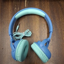 Wired Headphones For Kids Over The Ear Adjustable Blue