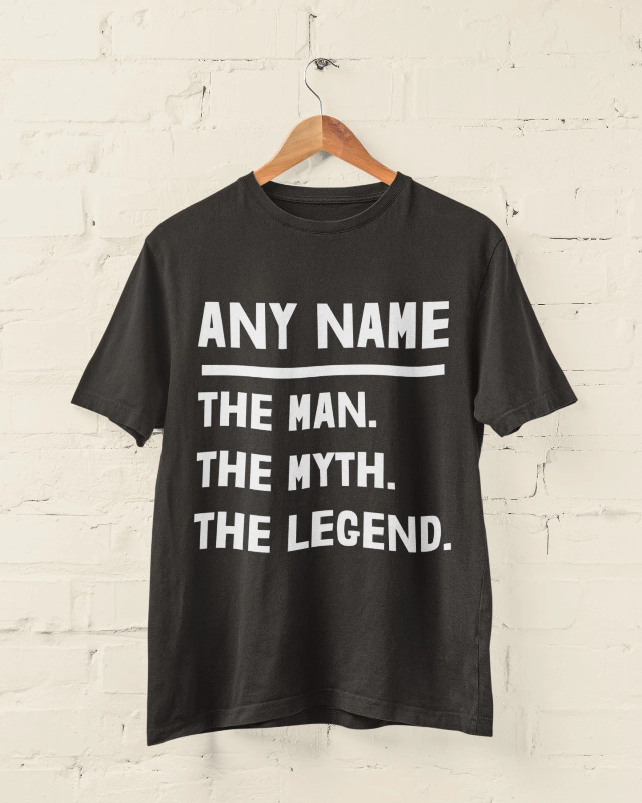 The Man The Myth The Legend Personalised Name T‑Shirt S–6XL UK Gift for Dad