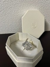 Swarovski Ear Cuff Crystal Emerald Cut Unused with Box