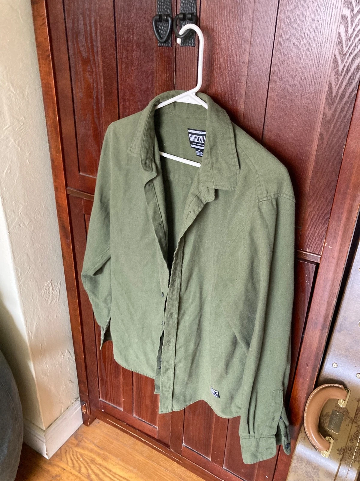 Grizzly Green Flannel Shirt – Size M
