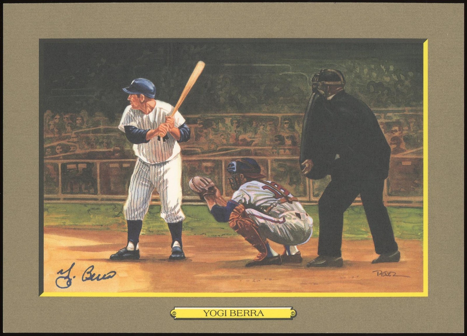 Multi Autographed Signed Multi Yogi Berra Perez-Steele Great Moments JSA CK72532 