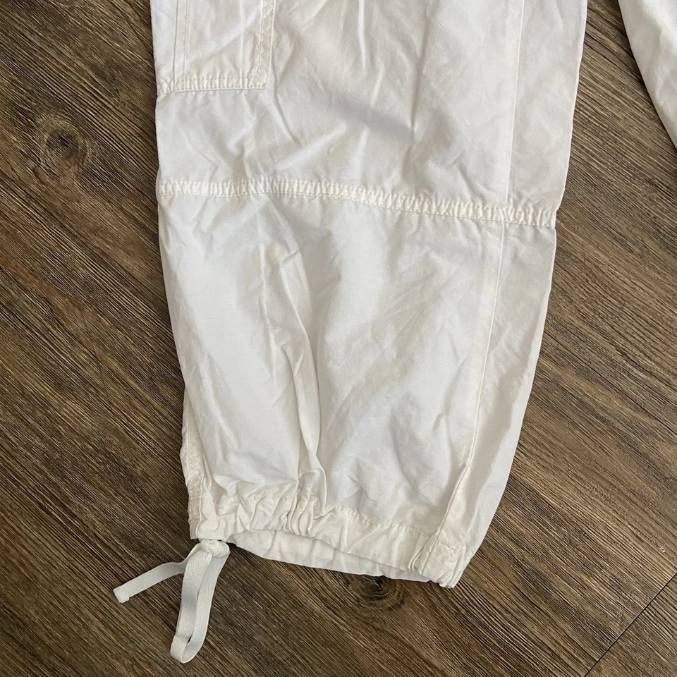 Miss Me Cargo Wide Leg Loose Baggy White Y2K Utility Military Pants Size Large L - Image 4 of 4