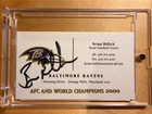 Brian Billick Signed Business Card Baltimore Ravens Head Football Coach