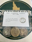 1964 Kennedy Half Dollar Capital Holder 90% Silver BU "Toned Edges"