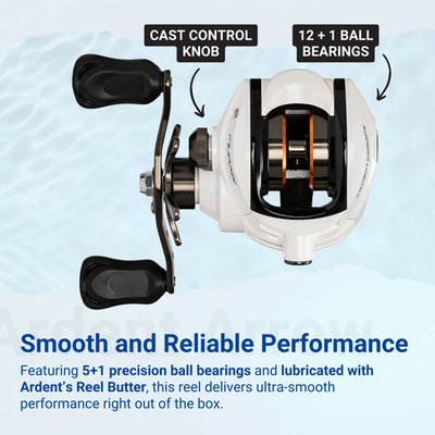 fishing rod holder for home VEVOR 12-Rods, Mobile Fishing Pole Rack Cart with Wheels, Fish Gear Equipment Organizer for Garage Indoor Use, for Tackle Box Reel Accessories Storage, Gifts for Men auto:saltwater Crafted with a rigid Superstick® Push Pole | Model:AMBPR6500CS-HS (6.3:1 Gear Ratio - Right Hand)
