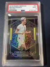 2019-20 Panini Obsidian Electric Etch Yellow /15 Megan Rapinoe #97 PSA 9