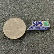 SPS La Double Securite Security Silver Tone Pin Pinback #40376