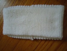 Winter White Knit Wide Headband Type Ear Warmer