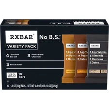 RXBAR Protein Bars, Protein Snack, Snack Bars, Variety Pack, 18.3oz Box (10
