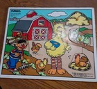 5 Piece Sesame Street Fun On The Farm Wooden Puzzle 376 - 04 — photo 1