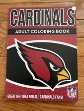 NFL Cardinals Adult Coloring Book 60 Pages