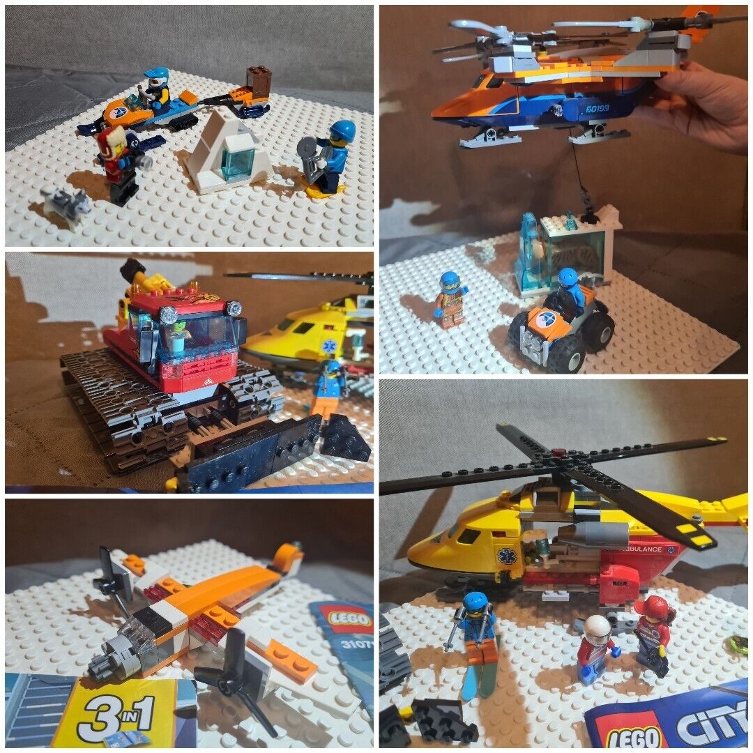 Lego City Sammlung Arktis Eiswelt Forschungsteam. 7 Modelle wie Neu