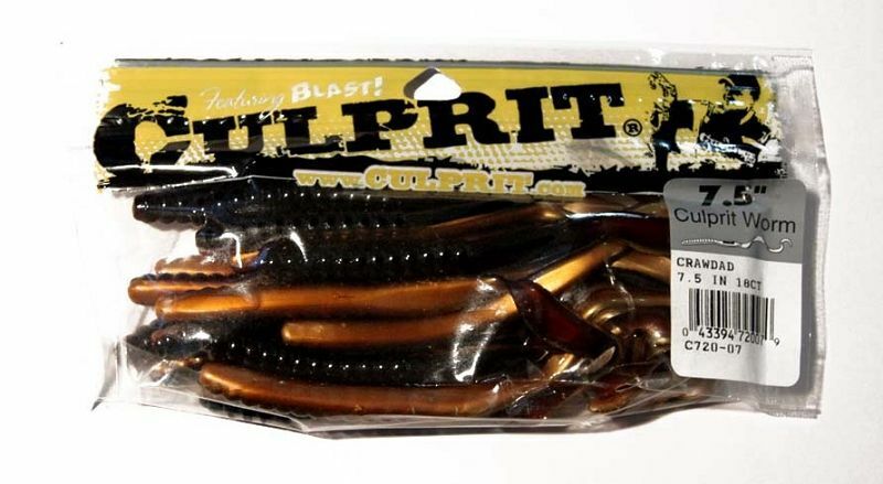 Culprit Choice of 7.5 or 10~choose color~Original Worms Lure~FREE Shipping