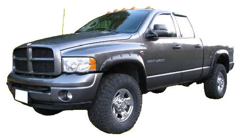 2002 - 2008 道奇 Ram 1500 2500 3500 高级铆钉风格口袋挡泥板耀斑新品 — 第 3/4 张图片