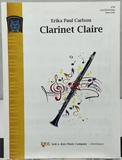 Clarinet Claire Center Stage Solos Piano Late Elementary Sheet Music KJOS JP34
