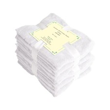 Premium Wash Cloth Towels Set - 12x12 Inches -100 Cotton - Pack of 12 - 400 GSM