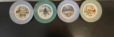 Vintage 1977-1980 Avon Christmas Plates By Enoch Wedgwood Set Of 4