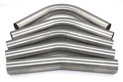 Edelstahl universal Rohrbogen lang Ø55,0mm 15° 30° 45° 60° 90° Auspuff V2A 55mm