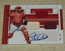 2020 Panini National Treasures FOTL Deivy Grullon Triple Patch Auto SP #'d 66/90