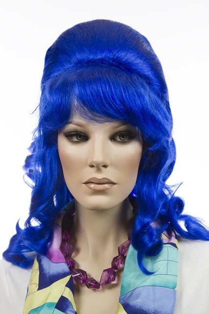 Dark Blue Fun Color Long Medium Wavy Curly Straight Costume Wigs | eBay