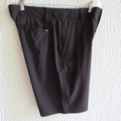 Denali Stretch Hybrid Shorts Men's 32 Black Performance Stretch Zip Pockets 9 in