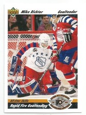 MIKE RICHTER 1991-92 UPPER DECK ALL STAR CARD MINT CONDITION