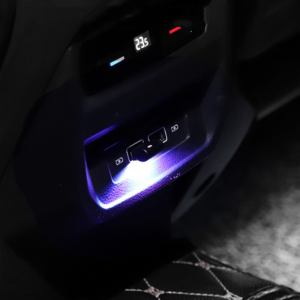 1Pc USB LED Car Interior Neon Atmosphere Light Ambient Lamp Bulb Car