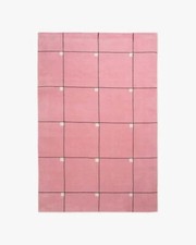 Pink Solid Plain Hand-Tufted 100% Nz Wool Soft Beautiful soft Quality office