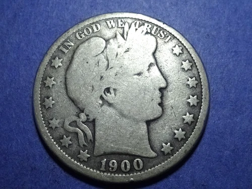 1900-O Barber Half  Good+