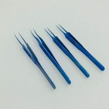 A Set of 4pcs Different Jeweler Style Forceps ophthamic Surgical Instruments
