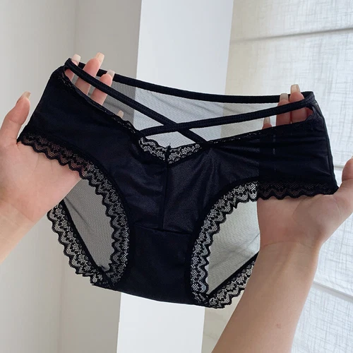 Paquete de 3 calzoncillos lencería ropa interior sexy de satén para mujer - Imagen 7 de 16