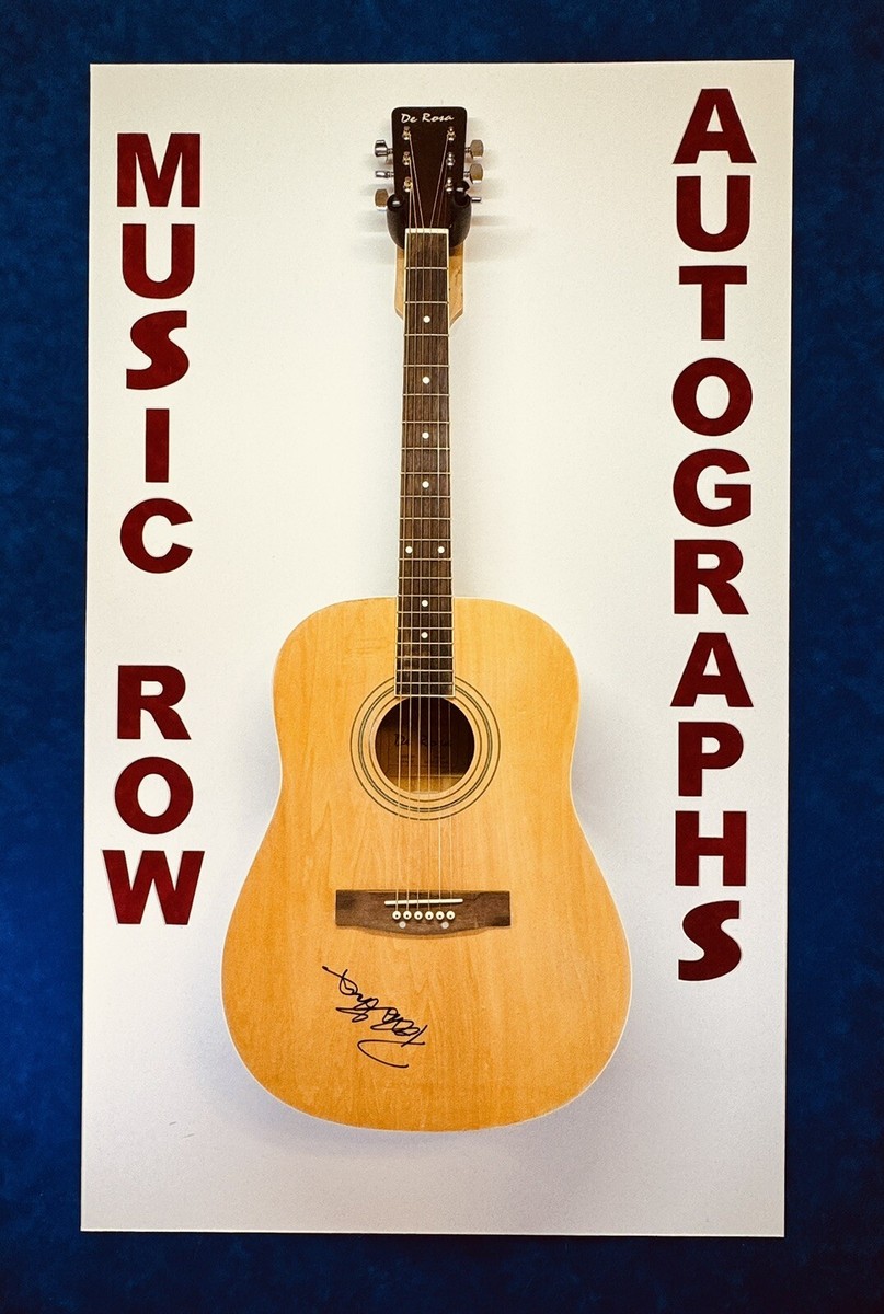 PETER FRAMPTON Signed Autograph Acoustic Guitar JSA Signed on Body