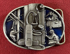 Vintage 1988 Siskiyou Belt Buckle Z-50 American Communication Industry Workers