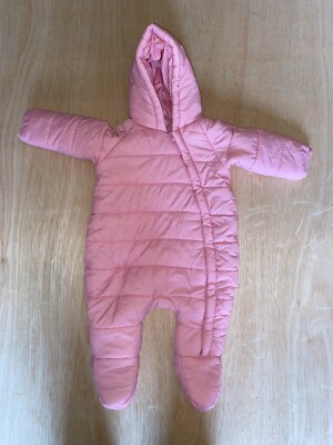 Baby Girl Snowsuit, 0-3 Months, Dunnes Stores, Pink