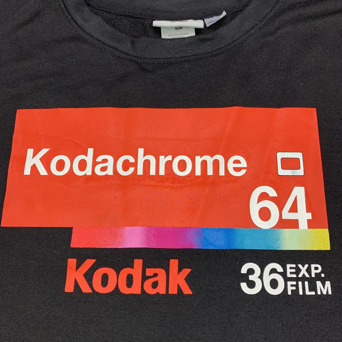 Kodak Film Sweatshirt Womens Small Oversized Cropped