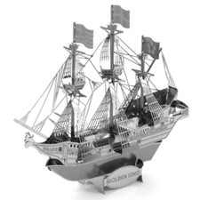 Metal Earth Golden Hind DIY Build Assemble Model Steel Sheet 3D Building Craft