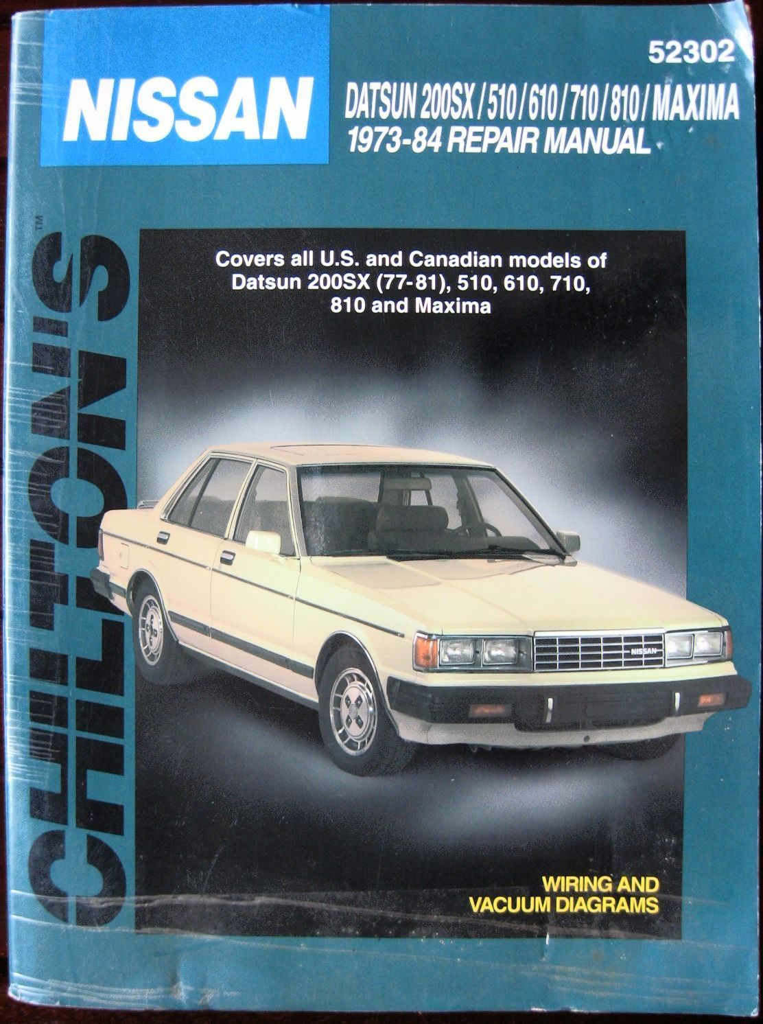 Total Car Care Repair Manuals: Nissan/Datsun 200 SX, 510, 610, 710, 810,  and Maxima, 1973-84 by Chilton Automotive Editorial Staff (1998, Paperback)  | eBay