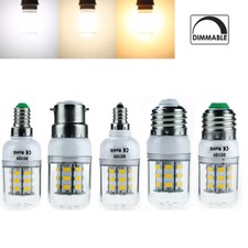 Dimmable LED Corn Light Bulb 7W 12v Super Bright E27 5730SMD 6500k Lighting B22