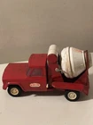 Vintage TONKA Cement Mixer Red Truck 9" Pressed Steel Kids Toy Construction