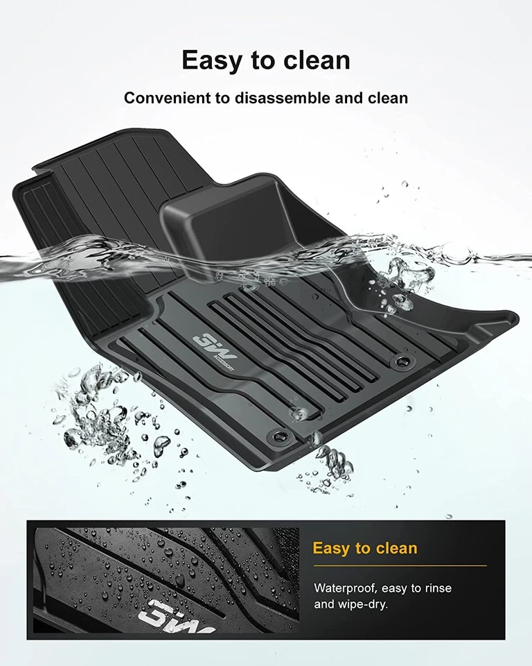 Alfombrillas antideslizantes 3W para Jaguar F-pace 2017-23 impermeables personalizadas para todo tipo de clima Foto 4 de 4