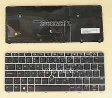 For HP Elitebook 725 G4 820 G4 828 G4 Keyboard No Backlit Silver Latin Spanish