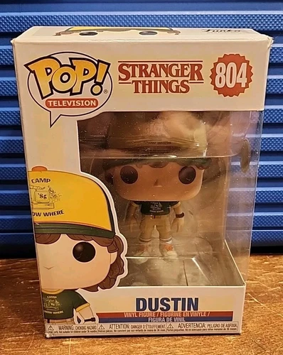 Funko Pop Dustin #804 Stranger Things w/ Protector Netflix TV Show Hellfire Club